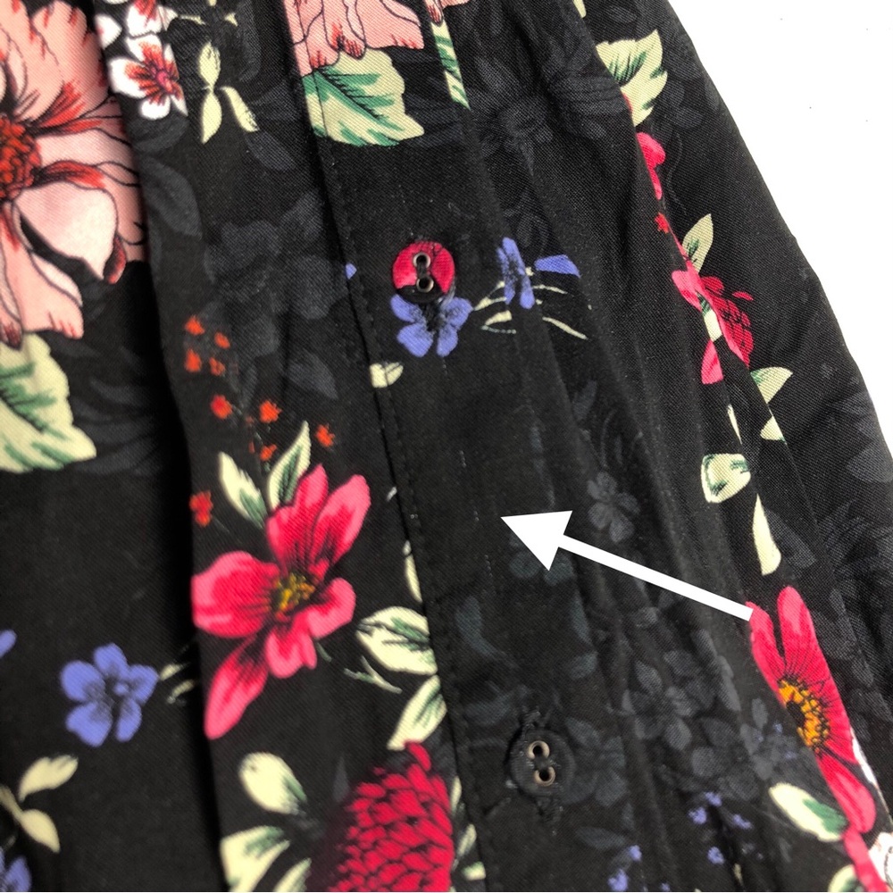 Torrid maxi challis button front shirt dress size 1 - Picture 12 of 16